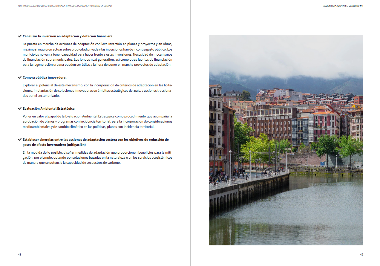 Adaptación al cambio climático del litoral a través del planeamiento en Euskadi