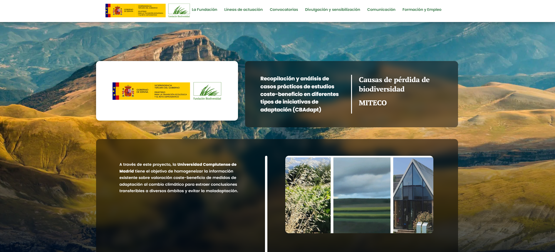 Recopilación y análisis de casos prácticos de estudios coste-beneficio en diferentes tipos de iniciativas de adaptación (CBAdapt)