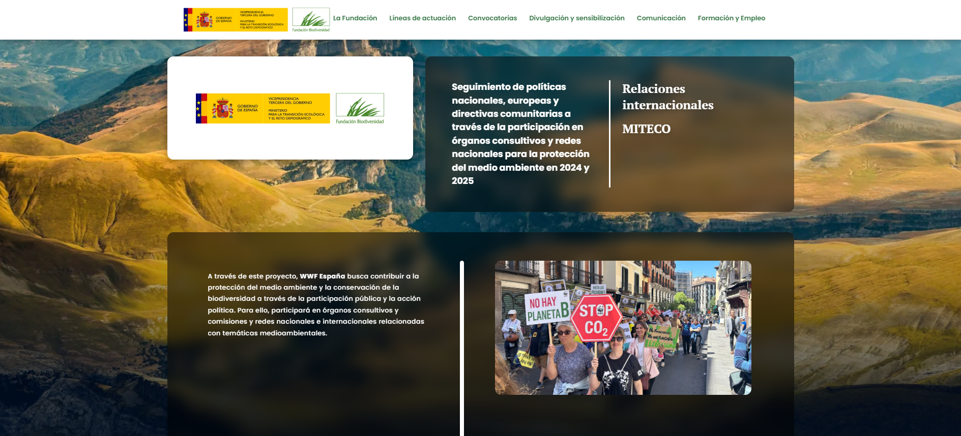 Seguimiento de políticas nacionales, europeas y directivas comunitarias a través de la participación en órganos consultivos y redes nacionales para la protección del medio ambiente en 2024 y 2025